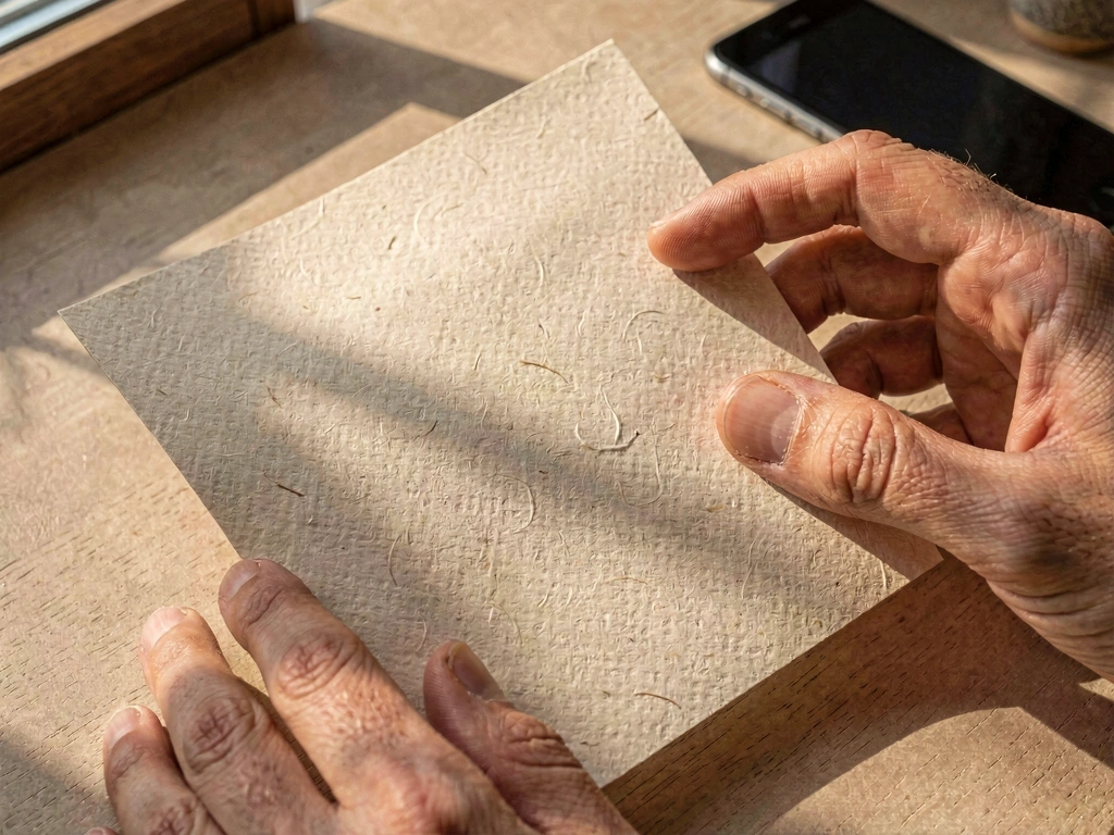 Textured document surface